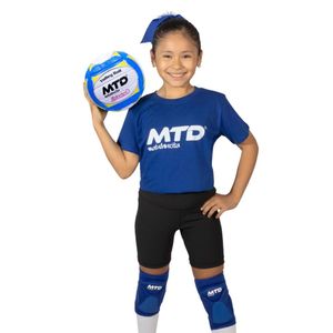 PELOTA DE VOLEY MTD LIVIANITA PU COSIDO AZUL