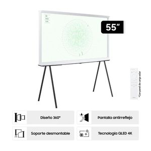Televisor Samsung Qled 55" 4k The Serif LS01D Tizen Os Smart Tv