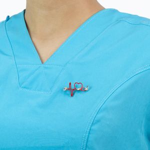 Pin Médico de Metal KAMED Diseño Estetoscopio Signo Vital