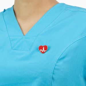 Pin Médico de Metal KAMED Diseño Corazón Signo Vital