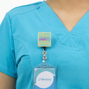 Carrete de Credencial con Clip Diseño Letrero Verde