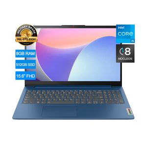 Laptop Lenovo Core i5 IdeaPad Slim 3 15IAH8 8GB RAM 512GB SSD 15.6" FHD