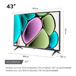 Televisor LG 43 Smart TV Thinq AI WEBOS HUB FHD LED 2024 43LR6000PSA + CONTROL MAGIC 2024