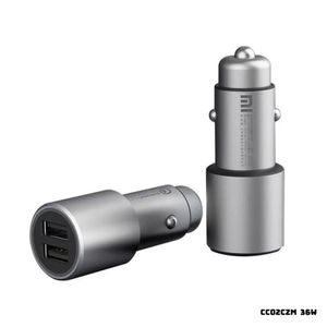 Cargador De Auto Entrada Dual 36W Carga Rapida CC02CZM