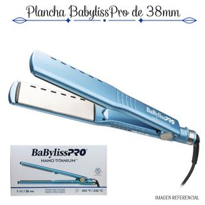 Plancha Alisadora Babyliss Pro Nano Titanium 38mm 1 1/2" BNT4093TPE