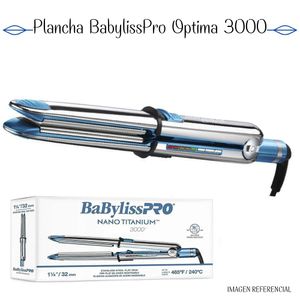 Plancha Alisadora Babyliss Pro Optima 3000 Placa Titanium BNT3000TPE