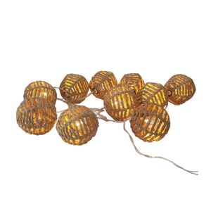 Guirnalda Solar Orange Bamboo 10 Focos Luz Cálida 2m