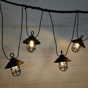 Guirnalda Led Orange Faroles 10 Focos Luz Cálida 5m