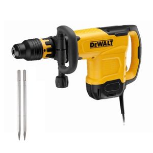 COMBO Demoledor 10kg 1600W D25881K S-Max Dewalt + 7 Cinceles SDS Max Punta Aguda Dewalt