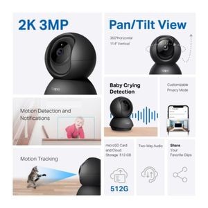 Cámara de Seguridad Wifi para interiores  Tapo C211 2K- Tplink