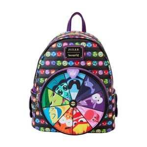 Loungefly Inside Out 2 Mini mochila con ruedas giratorias