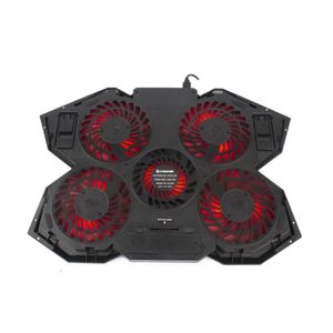 Cooler CYBERCOOL Para Laptop Con 5 Ventiladores HA-K3
