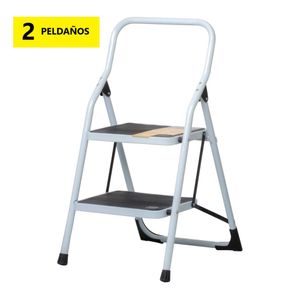 Escalera Tubular Plegable 2 Peldaños Pretul 24118