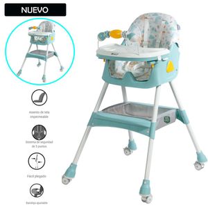 Nueva Silla de Comer Ebaby Plegable LULU 631-1 Verde