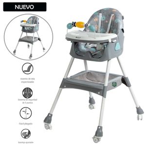 Nueva Silla de Comer Ebaby Plegable LULU 631-1 Gris