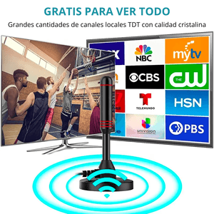Antena Digital TV Full HD Señal 360º Base con Imán SEISA TX-T01