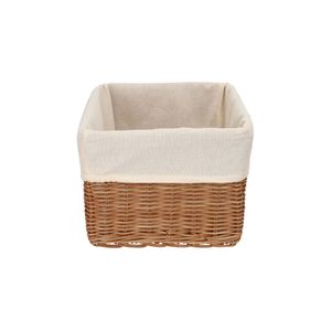 Canasto Ratán con Forro 38x26x18 cm
