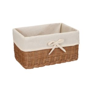 Canasto Ratán con Forro 38x26x18 cm