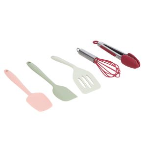 Set Espátulas, Batidor y Pinza para Repostería