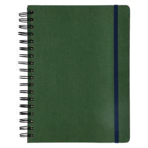 Cuaderno Tela Espiral 160 Hojas con Líneas y Cuadros