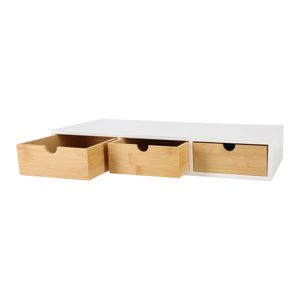 Cajonera Bambú 3 Compartimientos