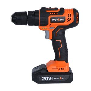 Taladro Percutor Werken KF-CD2110-34PZ-BMC 20V 1.5 Ah + 37 Accesorios