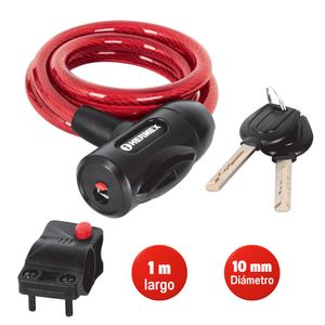 Candado cadena para bicicleta 10mmx10m cb-10 - hermex