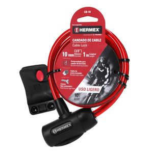 Candado cadena para bicicleta 10mmx10m cb-10 - hermex