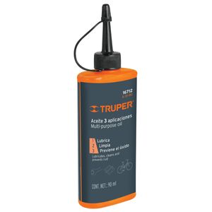 Aceite lubricante maquina 3 en 1 multiusos 90 ml 3oz truper