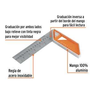 Escuadra para carpintero  6" truper