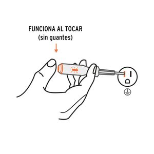 Probador de corriente alterna truper 19 cm