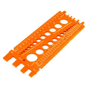 Regla  medidora de tuercas y tornillos , 22 cm, Truper