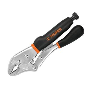 Alicate de presion 10Pulg mordaza curva mango de vinil truper