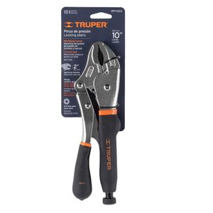 Alicate de presion 10Pulg mordaza curva mango de vinil truper