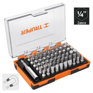 Juego de  puntas mixtas 61 piezas 1" truper