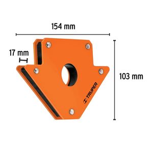 Escuadra magnetica para soldar, 22 Kg, 4 piezas Truper