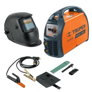 Kit Soldadora portátil 160A Mascara soldar fotosensible 1Kg electrodos