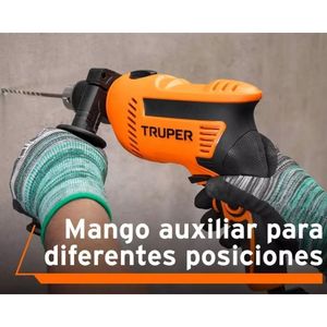 Taladro percutor truper  600W 1/2" + Kit 10 Piezas