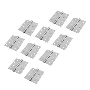 Bisagra cuadrada 4x4 " acero cromo mate Hermex Pack 10 piezas