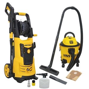 COMBO Hidrolavadora Alta presión 2400 PSI + Aspiradora 15 L / 1200W