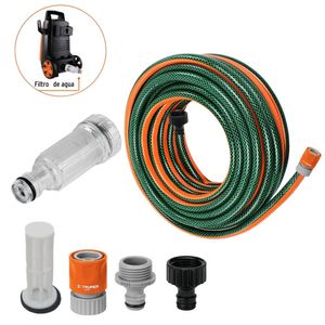 KIT FILTRO DE AGUA PARA HIDROLAVADORA MANGUERA REFORZADA 10MTRUPER