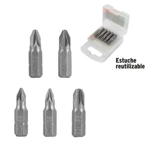 Kit Puntas pozidriv combinadas largo 1", 5 unidades Expert