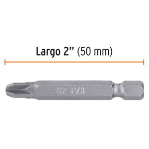 Puntas PZ3 pozidriv largo 2", 5 unidades Truper Expert