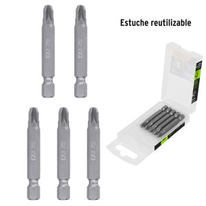 Puntas PZ3 pozidriv largo 2", 5 unidades Truper Expert