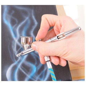 kit aerógrafo de gravedad con vaso fijo, 1 manguera de aire