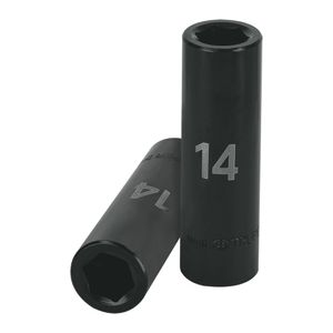 Dado de impacto 1 /2" largo 6 puntas 14 mm, Truper