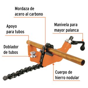 Prensa cadena para tubo 2-12 cuerpo de hierro nodular