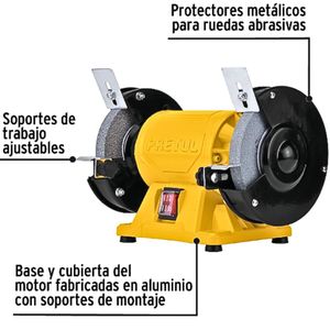 Combo Esmeril amoladora de banco Amoladora angular 700W 220V Pretul