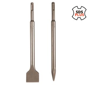 CINCEL PLANO Y PUNTA 1-12 x 10 PARA ROTOMARTILLO SDS PLUS TRUPER