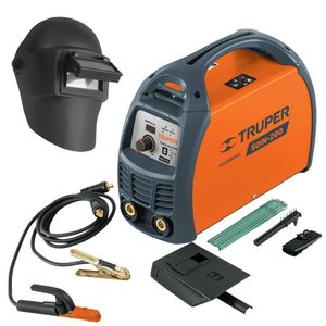 Combo Soldadora inversora 200A mascara de soldar electrodos Truper